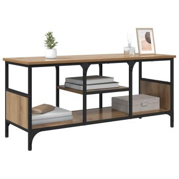 TV-Schränk Artisan-Eiche 100 x 35 x 45 cm Verbundholz und Eisen