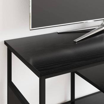 TV-Schränk Schwarz Eichen-Optik 100 x 35 x 45 cm