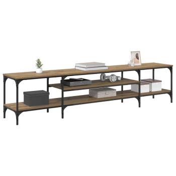 TV-Schränk Artisan-Eiche 201 x 35 x 45 cm Verbundholz und Eisen