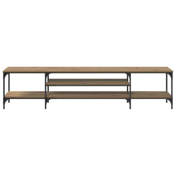 TV-Schränk Artisan-Eiche 201 x 35 x 45 cm Verbundholz und Eisen