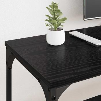 TV-Schränk Schwarz Eichen-Optik 201 x 35 x 45 cm