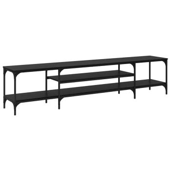 TV-Schränk Schwarz Eichen-Optik 201 x 35 x 45 cm