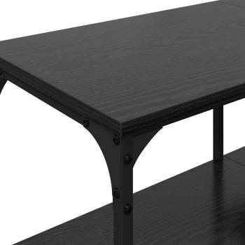 TV-Schränk Schwarz Eichen-Optik 201 x 35 x 45 cm