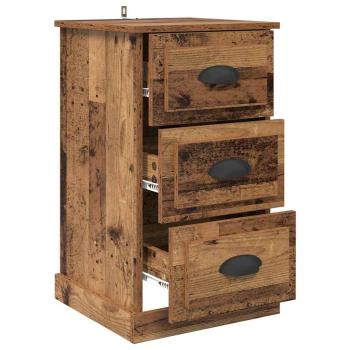 Nachttisch Altholz 39 x 39 x 67,5 cm Holzwerkstoff