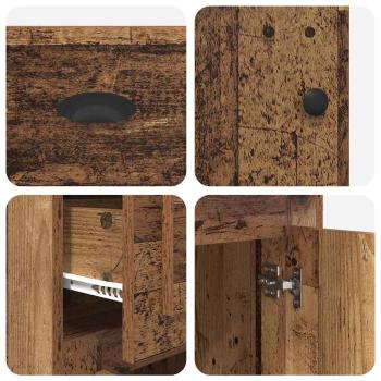Beistellschrank Altholz 40 x 50 x 75 cm Holzwerkstoff