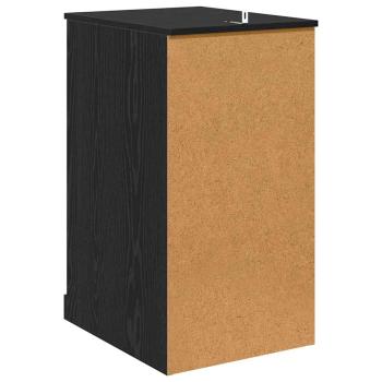 Beistellschrank Schwarz Eichen-Optik 40 x 50 x 75 cm