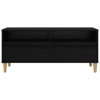 TV-Schränk Schwarz Eichen-Optik 100 x 34,5 x 44,5 cm