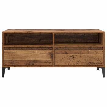 TV-Schränk Altholz 100 x 34,5 x 44,5 cm Verbundholz und Eisen