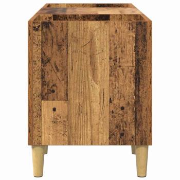 Schallplattenschrank Altholz 121 x 38 x 48 cm Holzwerkstoff