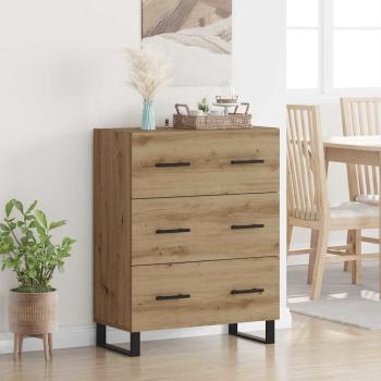 ARDEBO.de - Sideboard Artisan-Eiche 69,5 x 34 x 90 cm Verbundholz und Eisen