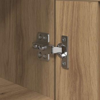 Sideboard Artisan-Eiche 34,5 x 34 x 90 cm Verbundholz und Eisen