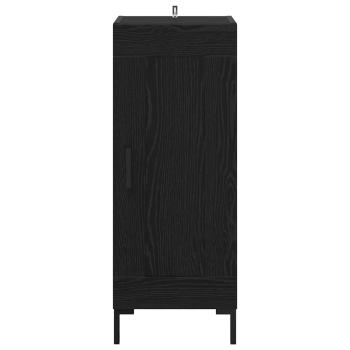 Sideboard Olden Schwarz Eichen-Optik 34,5 x 34 x 90 cm