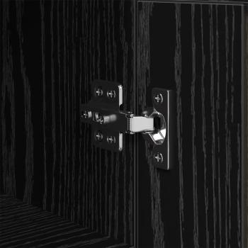 Sideboard Olden Schwarz Eichen-Optik 34,5 x 34 x 90 cm