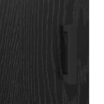 Sideboard Olden Schwarz Eichen-Optik 34,5 x 34 x 90 cm