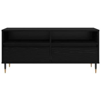 TV-Schränk Schwarz Eichen-Optik 100 x 34,5 x 44,5 cm