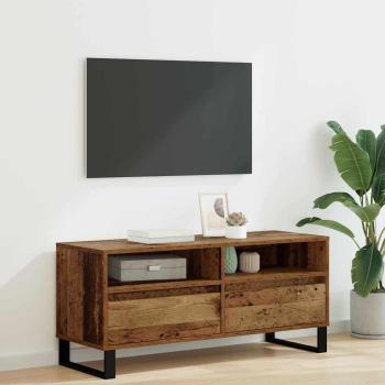 ARDEBO.de - TV-Schränk Altholz 100 x 34,5 x 44,5 cm Verbundholz und Eisen
