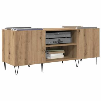 Schallplattenschrank mit Regal Artisan-Eiche 121 x 38 x 48 cm