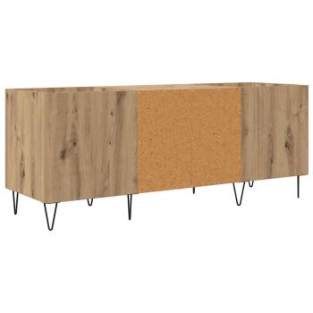 Schallplattenschrank mit Regal Artisan-Eiche 121 x 38 x 48 cm