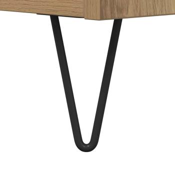 Schallplattenschrank mit Regal Artisan-Eiche 121 x 38 x 48 cm