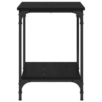 Couchtisch Schwarz Eichen-Optik 40 x 40 x 55 cm Holzwerkstoff