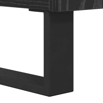 TV-Schränk Schwarz Eichen-Optik 103,5 x 30 x 50 cm