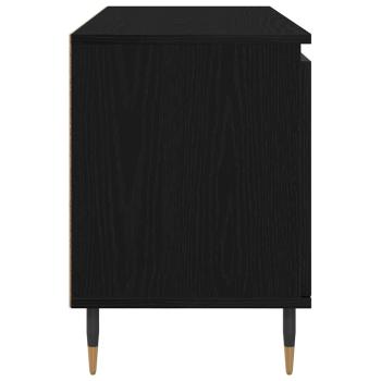 TV-Schränk Schwarz Eichen-Optik 104 x 35 x 50 cm Holzwerkstoff