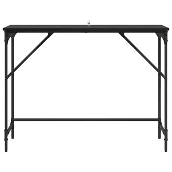 Konsolentisch Schwarz Eichen-Optik 100 x 32 x 75 cm