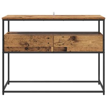 Konsolentisch Altholz 100 x 40 x 75 cm Sperrholz und Metall