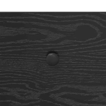 Konsolentisch Schwarz Eichen-Optik 75 x 34,5 x 75 cm