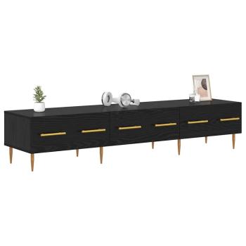 TV-Schränk Schwarz Eichen-Optik 150 x 36 x 30 cm Holzwerkstoff