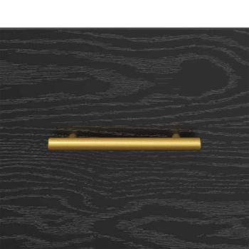 TV-Schränk Schwarz Eichen-Optik 150 x 36 x 30 cm Holzwerkstoff