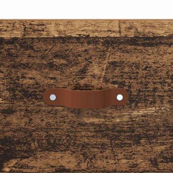 Wandmontierter Nachtschrank Altholz 35 x 35 x 20 cm