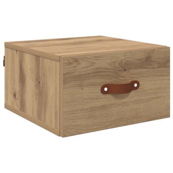 Wandmontierter Nachtschrank Artisan-Eiche 35 x 35 x 20 cm