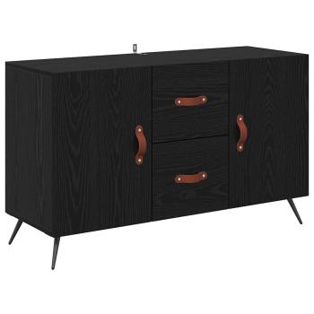 Sideboard Schwarz Eichen-Optik 100 x 36 x 60 cm Holzwerkstoff