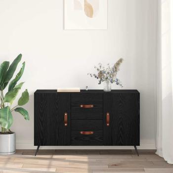 Sideboard Schwarz Eichen-Optik 100 x 36 x 60 cm Holzwerkstoff