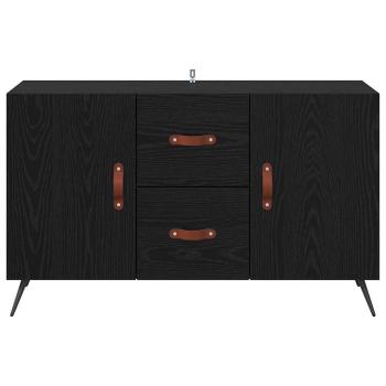 Sideboard Schwarz Eichen-Optik 100 x 36 x 60 cm Holzwerkstoff