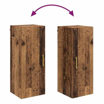 Wandschrank Altholz 34,5 x 34 x 90 cm Holzwerkstoff