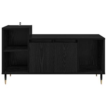 TV-Schränk Schwarz Eichen-Optik 100 x 35 x 55 cm Holzwerkstoff