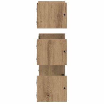Wandregal-Set 3 pcs Artisan-Eiche 40x16x14cm Holzwerkstoff