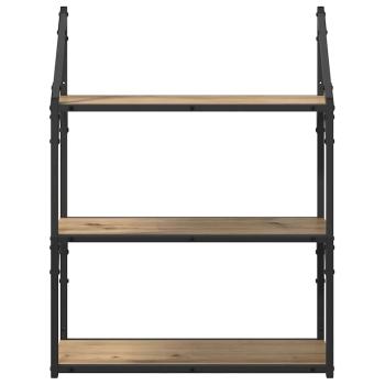 Wandregal Artisan-Eiche 60 x 21 x 78,5 cm Holzwerkstoff