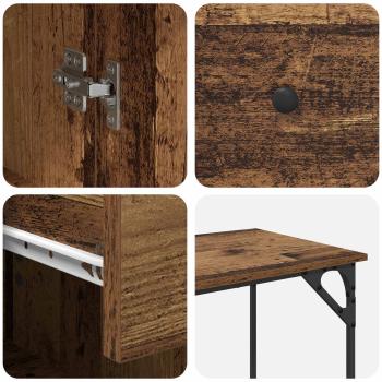 Computertisch Altholz 131 x 48 x 75 cm Holzwerkstoff