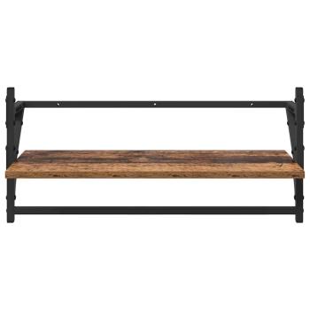 Wandregal-Set 6 pcs Altholz 100 x 25 x 30 cm Holzwerkstoff