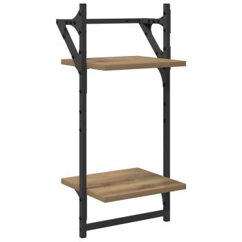 Wandregal-Set mit Regal 6 pcs Artisan-Eiche 100 x 25 x 30 cm