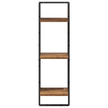 Wandregal mit Regal Altholz 30 x 25 x 100 cm Holzwerkstoff