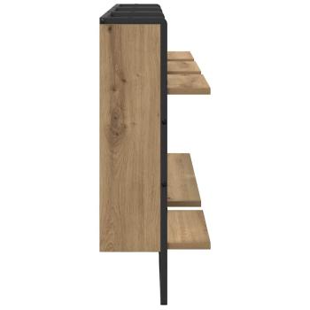 Wandregal-Set 4 pcs Artisan-Eiche 65 x 25 x 30 cm Holzwerkstoff