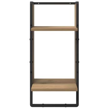 Wandregal-Set 4 pcs Artisan-Eiche 65 x 25 x 30 cm Holzwerkstoff