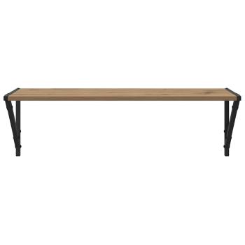 Wandregale 2 pcs Artisan-Eiche 80 x 25 x 25,5 cm Holzwerkstoff