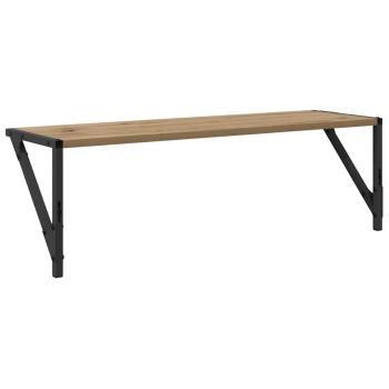 Wandregale 2 pcs Artisan-Eiche 80 x 25 x 25,5 cm Holzwerkstoff