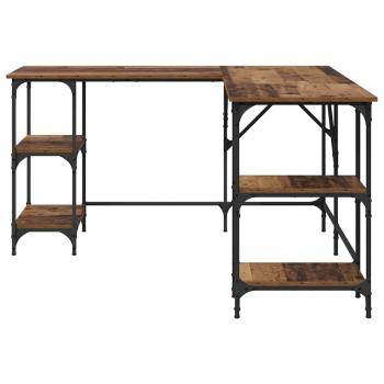 Schreibtisch Altholz 139 x 139 x 75 cm Holzwerkstoff