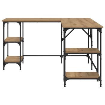 Schreibtisch Artisan-Eiche 139 x 139 x 75 cm Holzwerkstoff